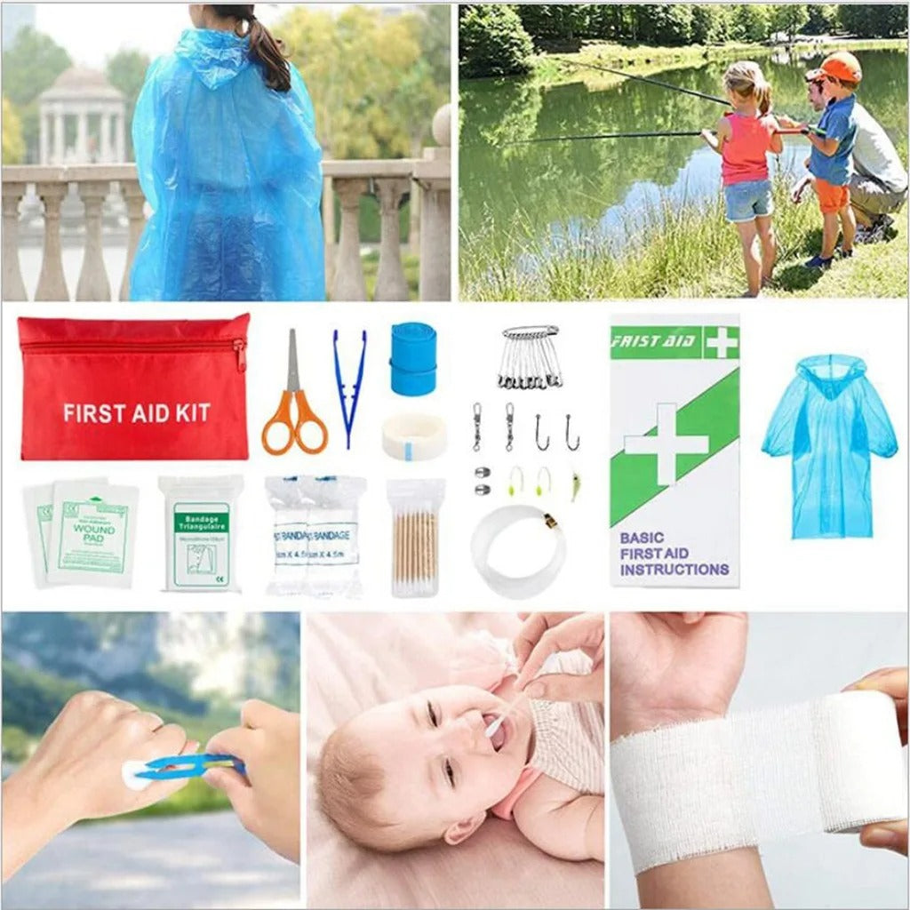 Basic Portable Survival Outdoor Emergency Gear Kit