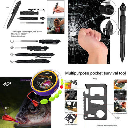 Deluxe Portable Survival Outdoor Emergency Gear Kit