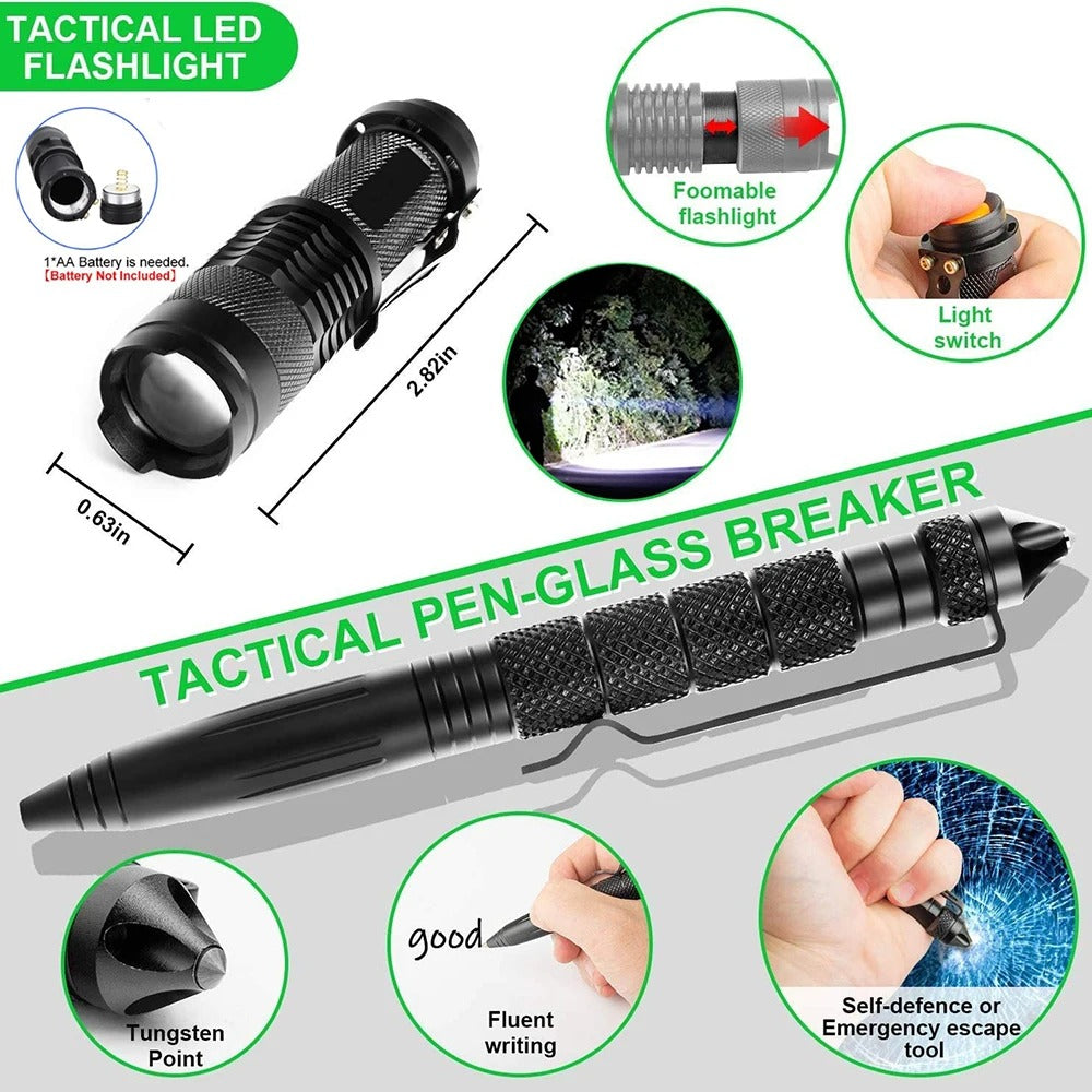 Standard Portable Survival Outdoor Emergency Gear Kit
